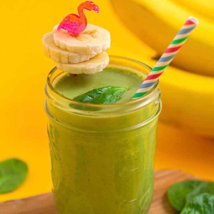 اسموتی اسفناج و موز